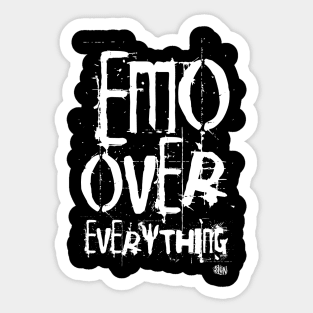 EMO over everything Sticker